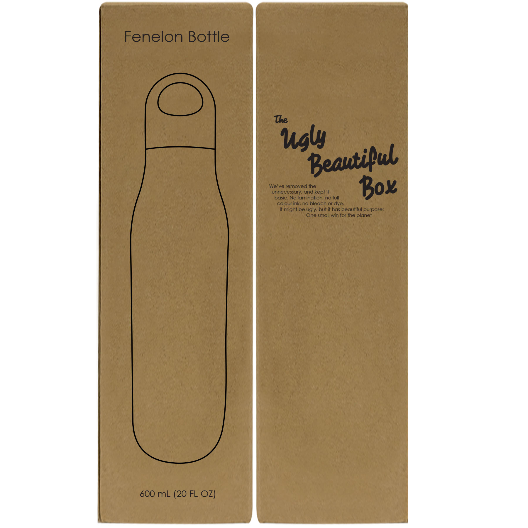Fenelon 600 Ml. (20 Fl. Oz.) Bottle, custom water bottle with logo imprint 3
