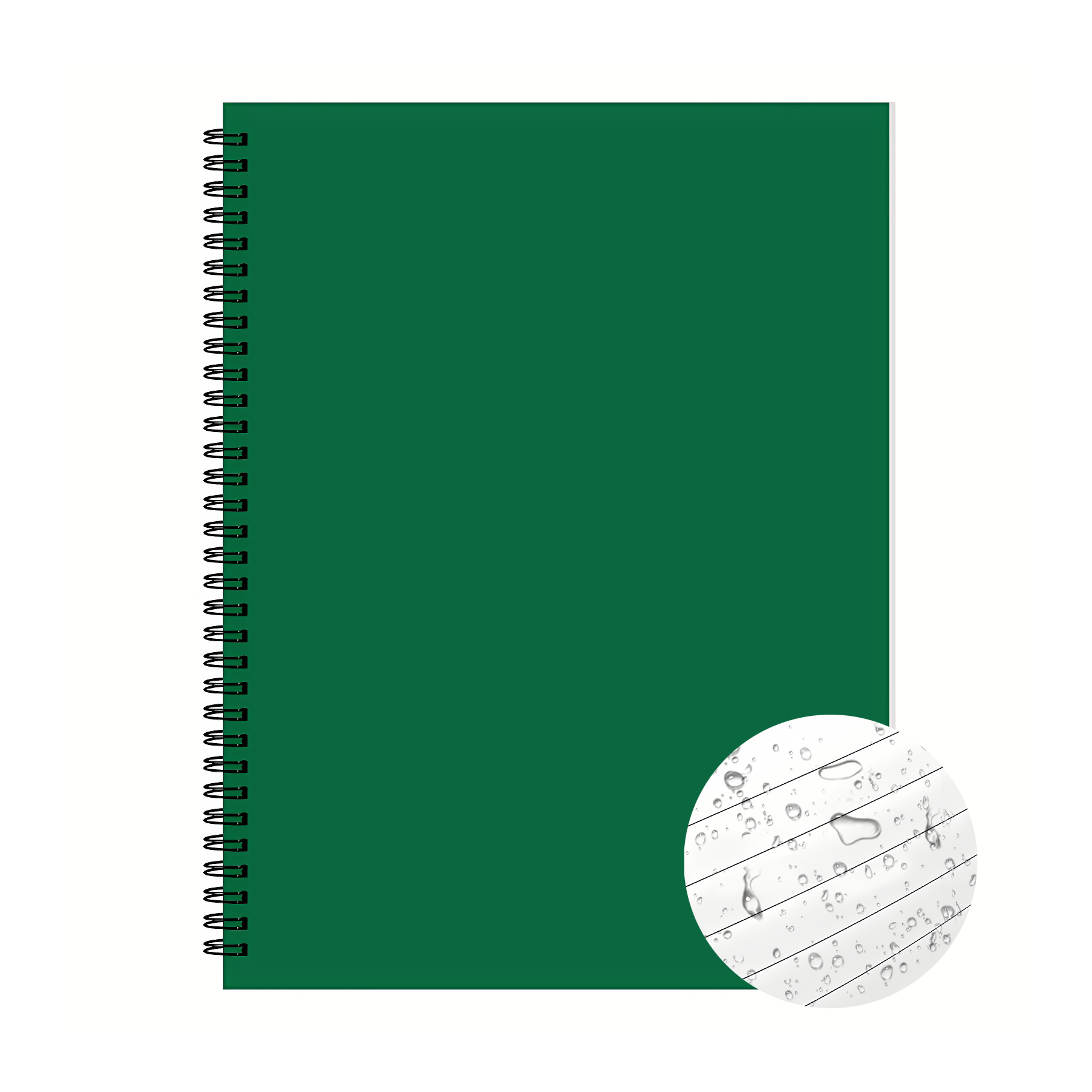 Reusable A5 80 Sheet Waterproof Lined Spiral Notebook 1