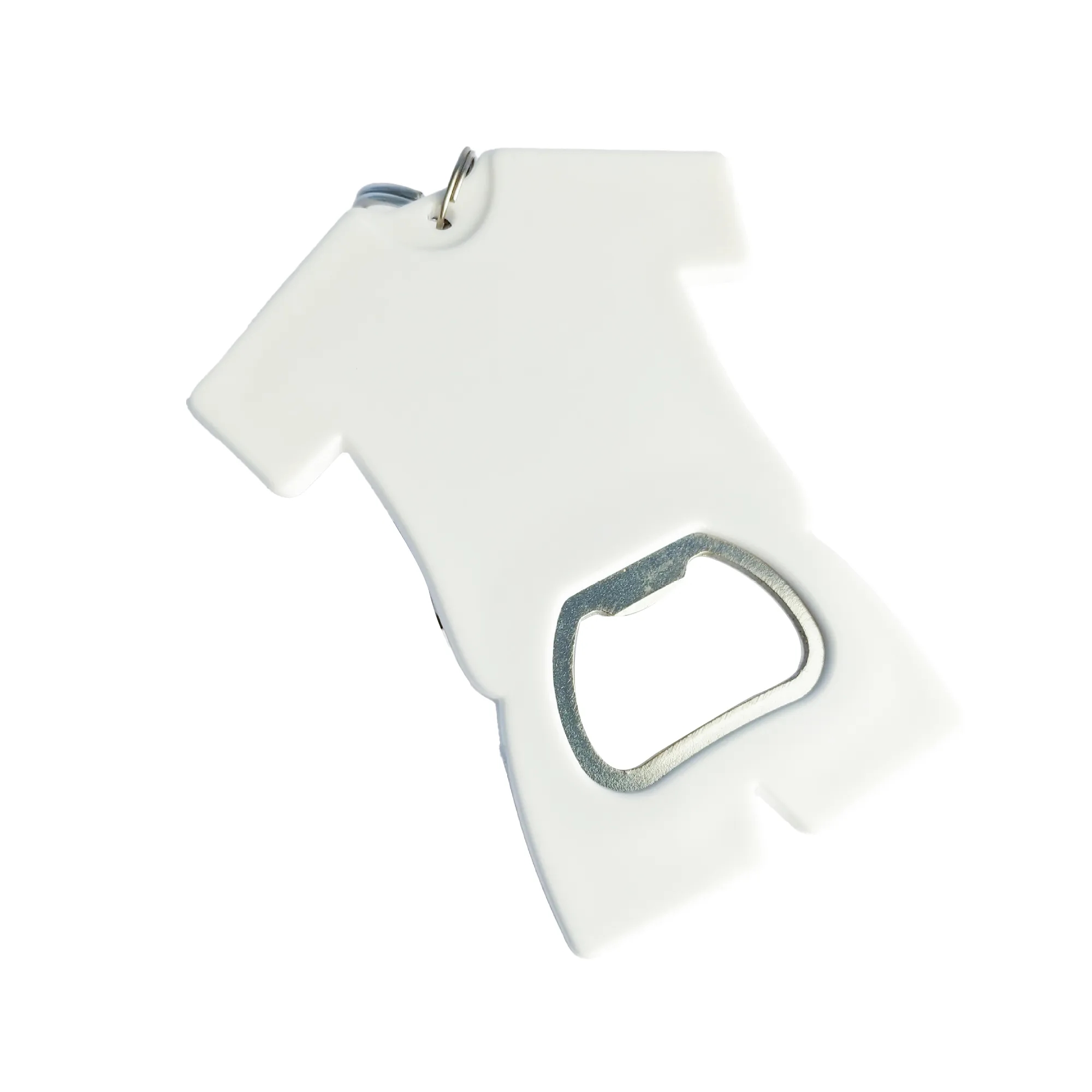 T-Shirt Style Bottle Opener Keychain 1