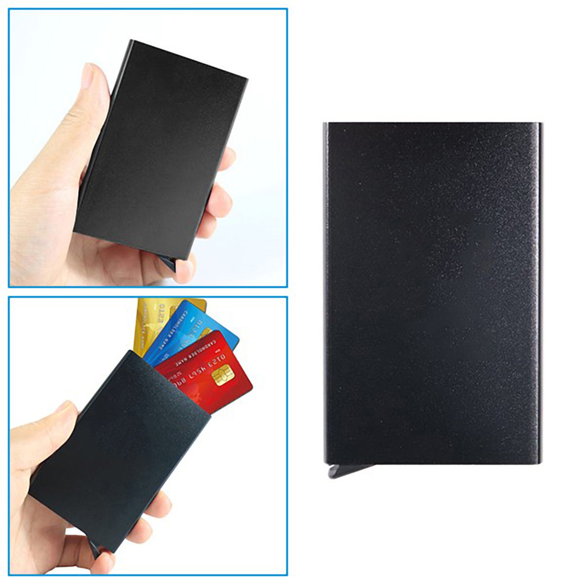 Slim Aluminum RFID Blocking Card Holder Case 2