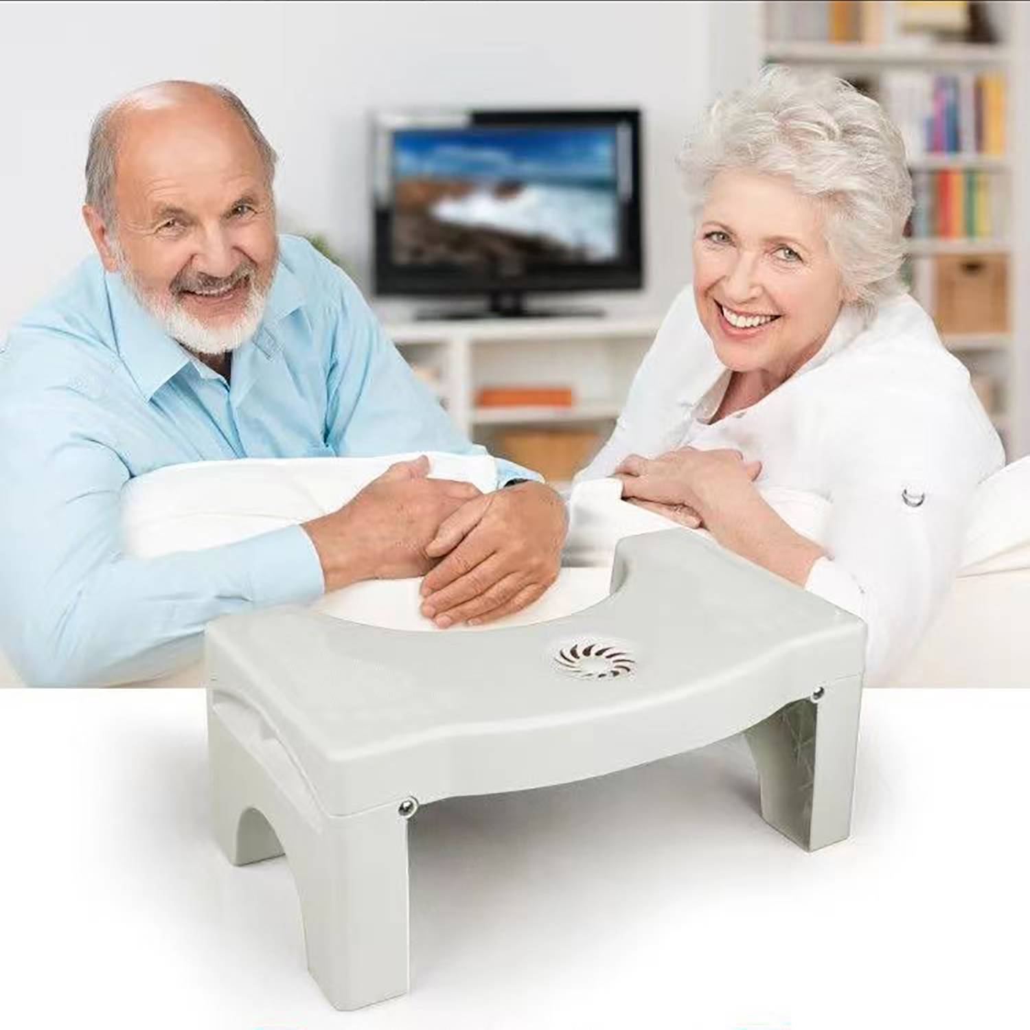 Thickened Non-Slip Foldable Bathroom Toilet Stool 3