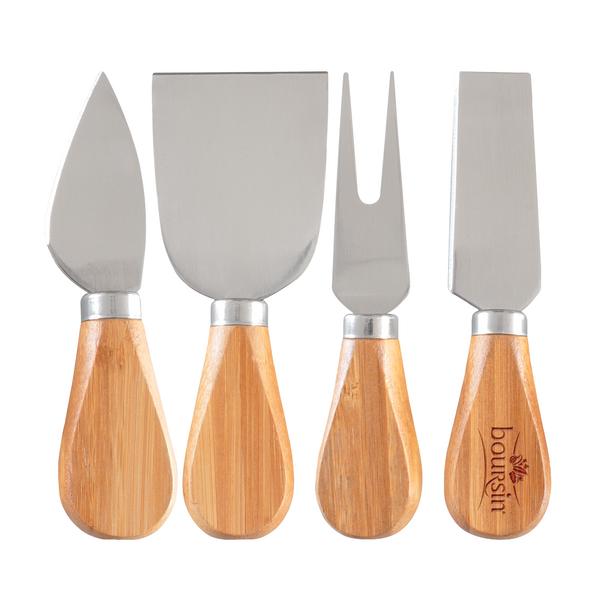 4- Piece Bamboo Cheese Tool Set 2