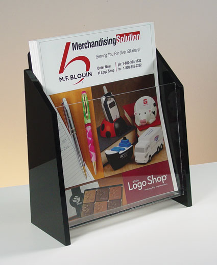 Countertop Literature Holder with Angled Sides 8 5w