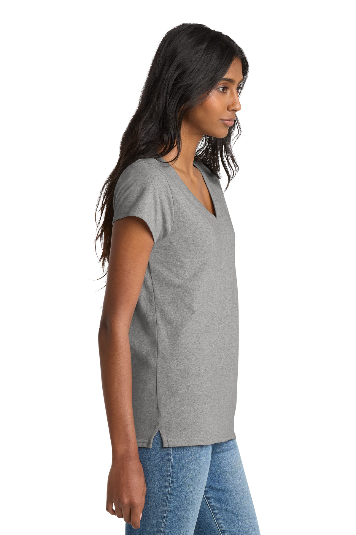 District Women's Re-Tee V-Neck DT8001 3