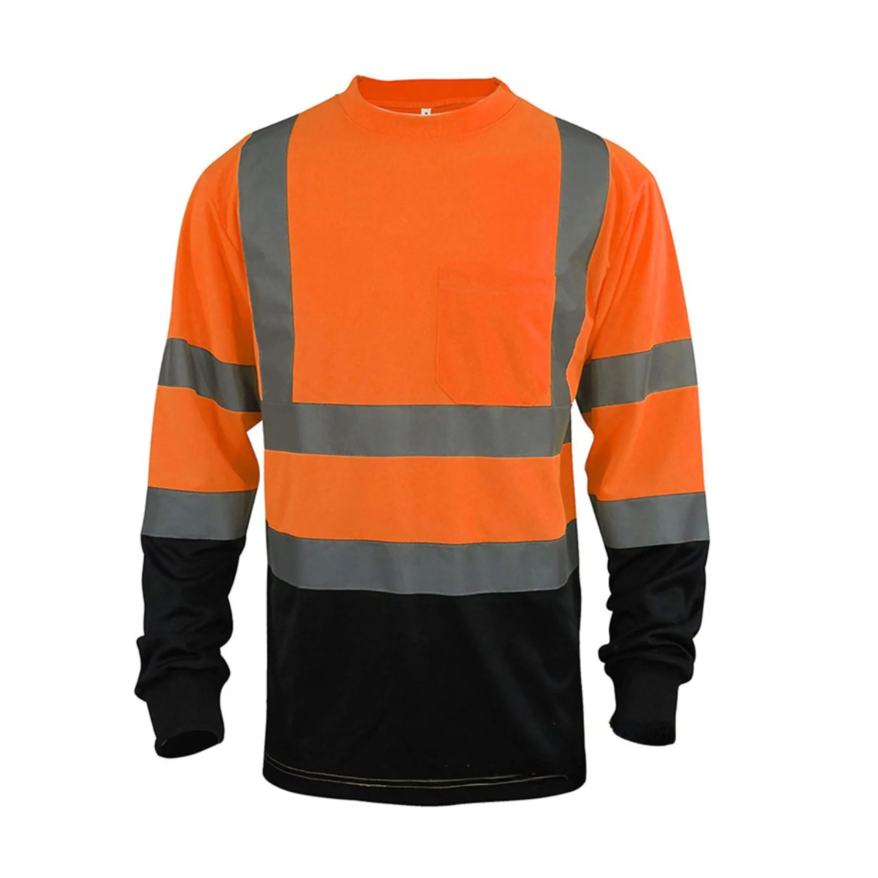 High Visibility Heavy-duty Long Sleeve Reflective Safety T-S 7
