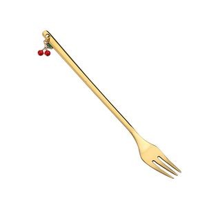 Fruits Charms Pendant Dessert Salad Fork 4