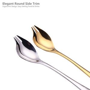 8.26 Inch Sturdy 2 IN 1 Salad Fork Spoon 14