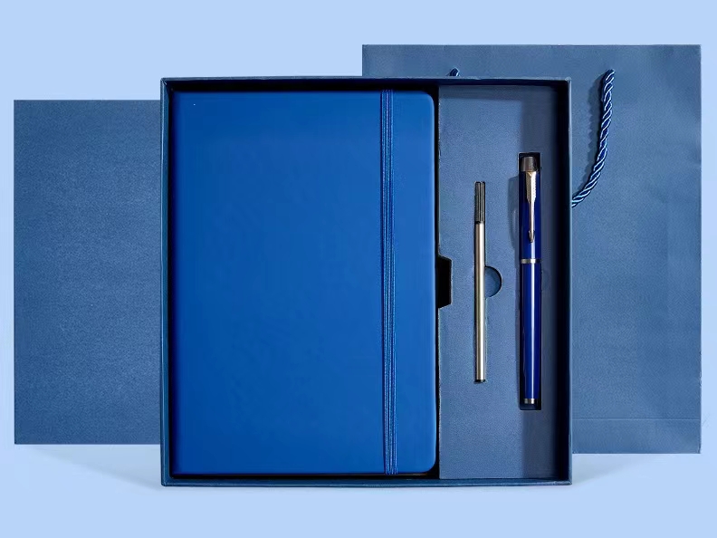 200 Pages PU Leather Personalized A5 Journal Notebook Set with Pen & Gift Box 9