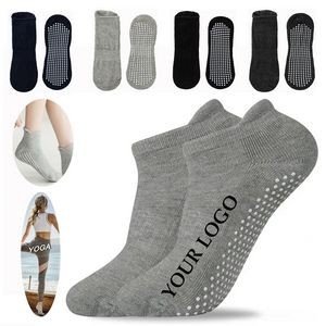 Anti Slip Fitness Trainer Grip Sports Pilates Yoga Trampoline Socks 1