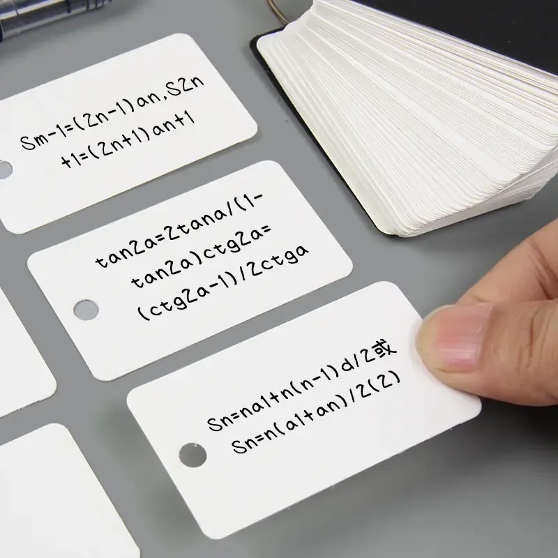 Index With Binding Rings Double-sided Available Study Cards 8