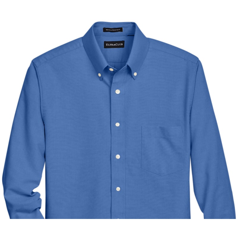 UltraClub Men's Tall Classic Wrinkle-Resistant Long-Sleeve Oxford 6