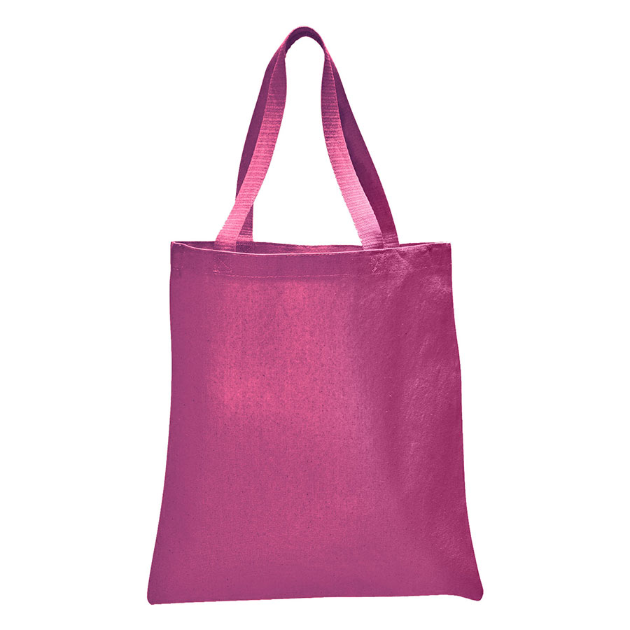 Value 6 oz Cotton Canvas Tote Bag - 15"W x16"H x 3"D x 19