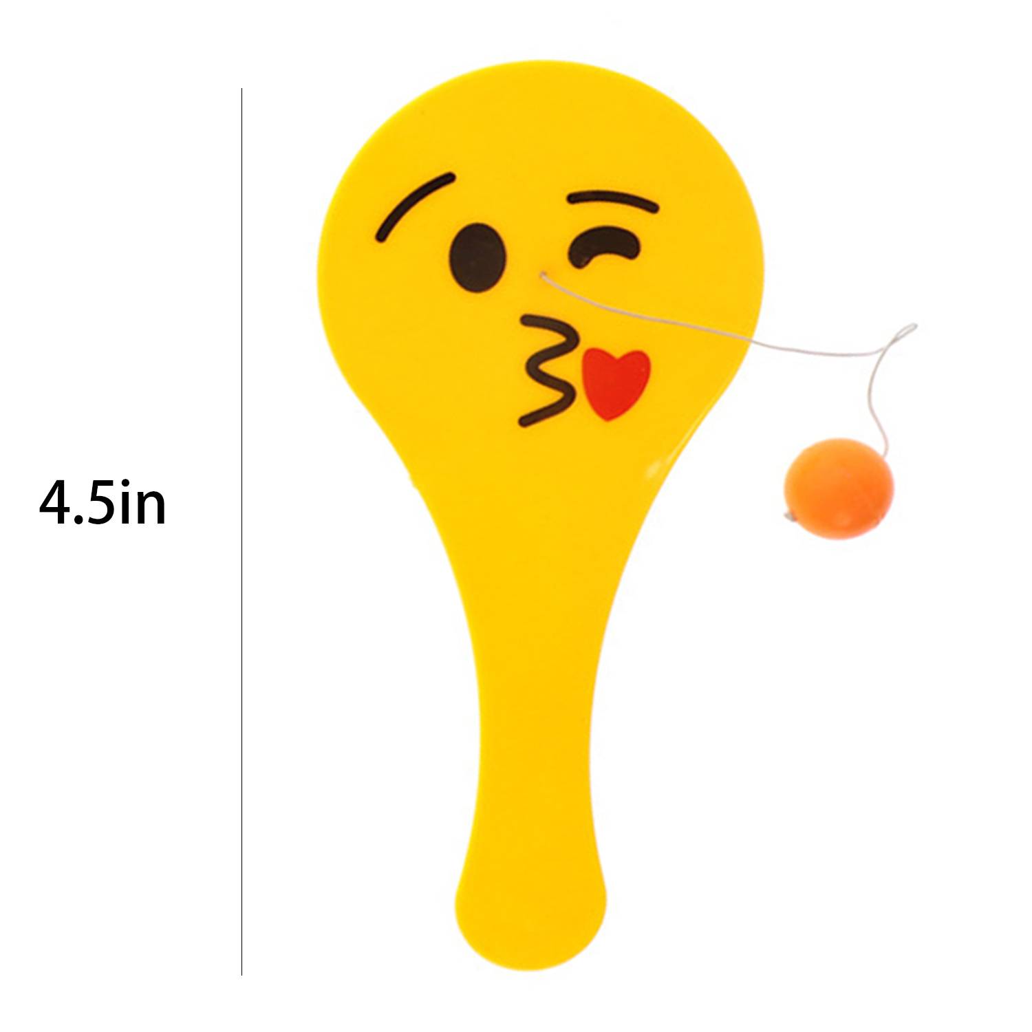 Mini Smile Face Paddle Ball w/ String 7