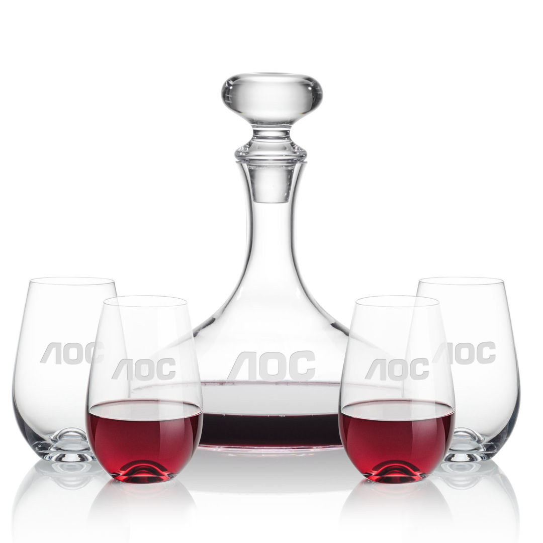 Stratford Decanter & Boston Stemless Wine 5