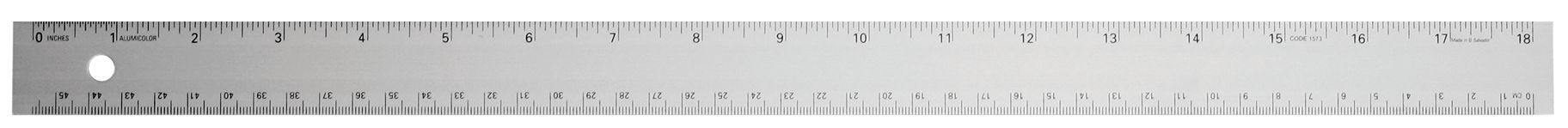 18" Non-slip Straight Edge Aluminum Ruler 7