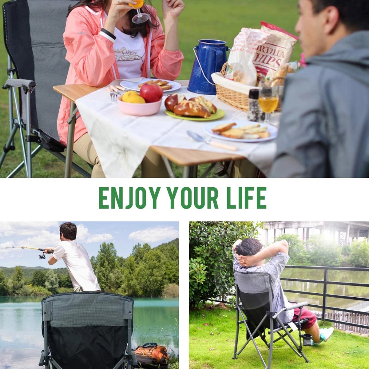 Folding Camping Fishing Chair 5