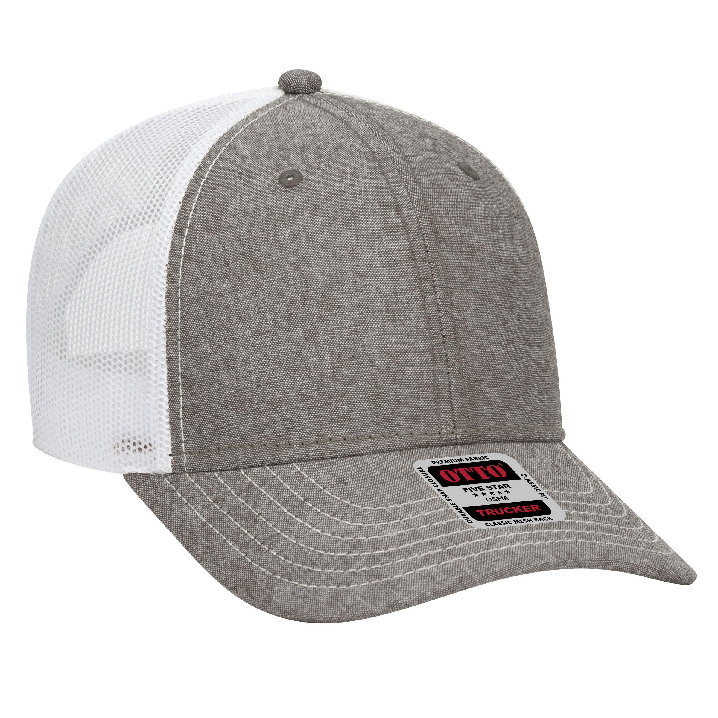 OTTO CAP® 6 Panel Low Profile Mesh Back Trucker Hat 197