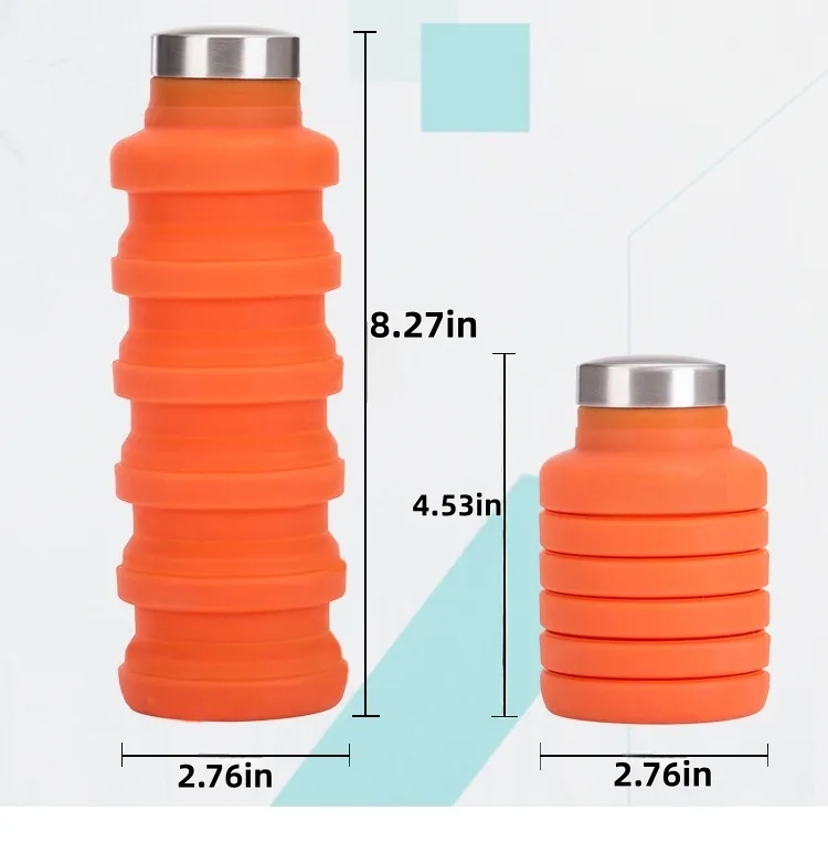 Collapsible Silicone Sport Water Bottle 3