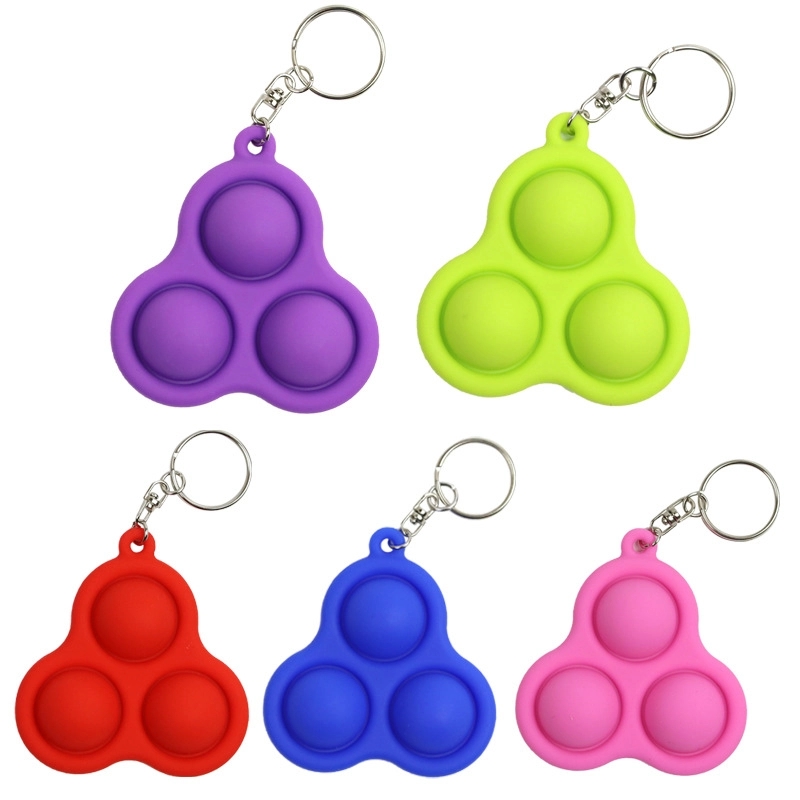 Silicone Pop Bubble Fidget Keychain 1