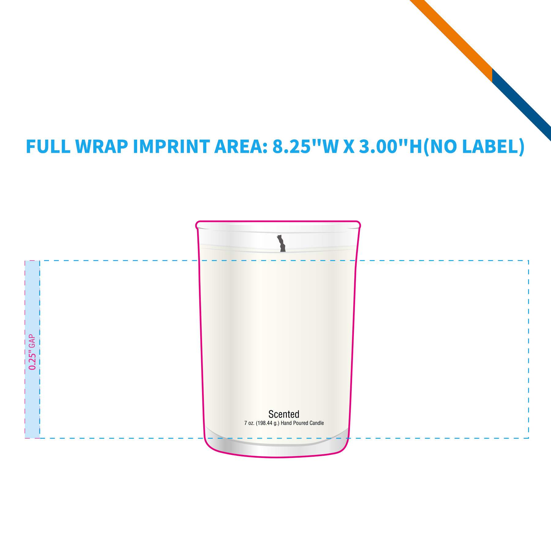 Zia Cardboard Gift Box Scented Tumbler Candle - 8 OZ. 3