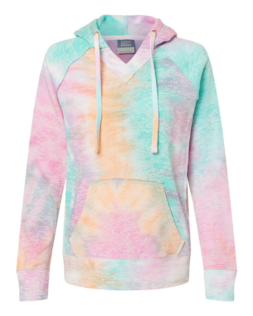 Women's Courtney Burnout V-Notch Hooded Sweatshirt - W1162 12