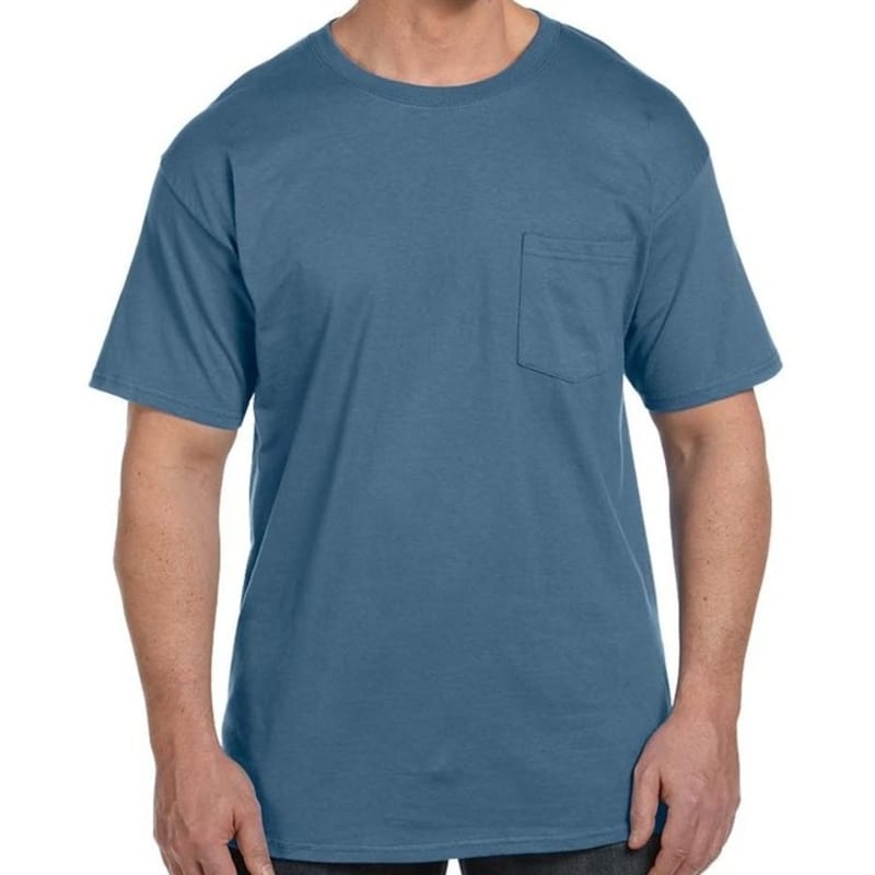 Hanes 6.1 Oz. Beefy-T® With Pocket 7
