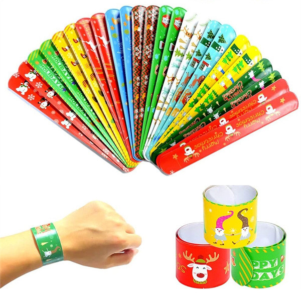 1 3/16" PVC Slap Bracelets 2