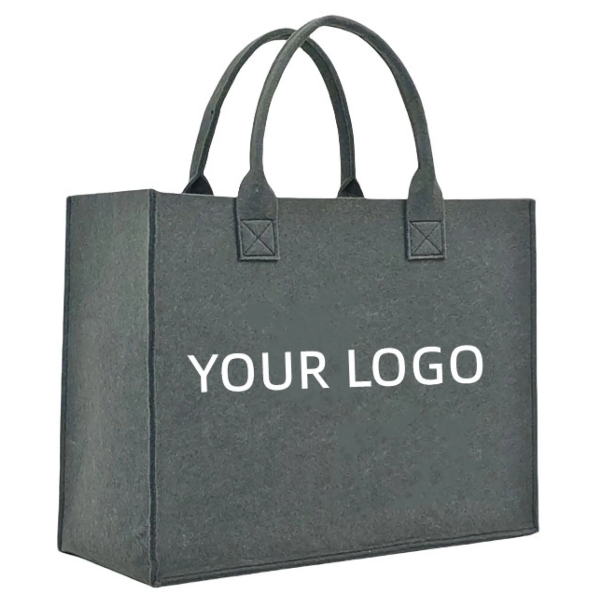 Reusable Grocery Heavy Duty Shopping Tote Felt Bag 4