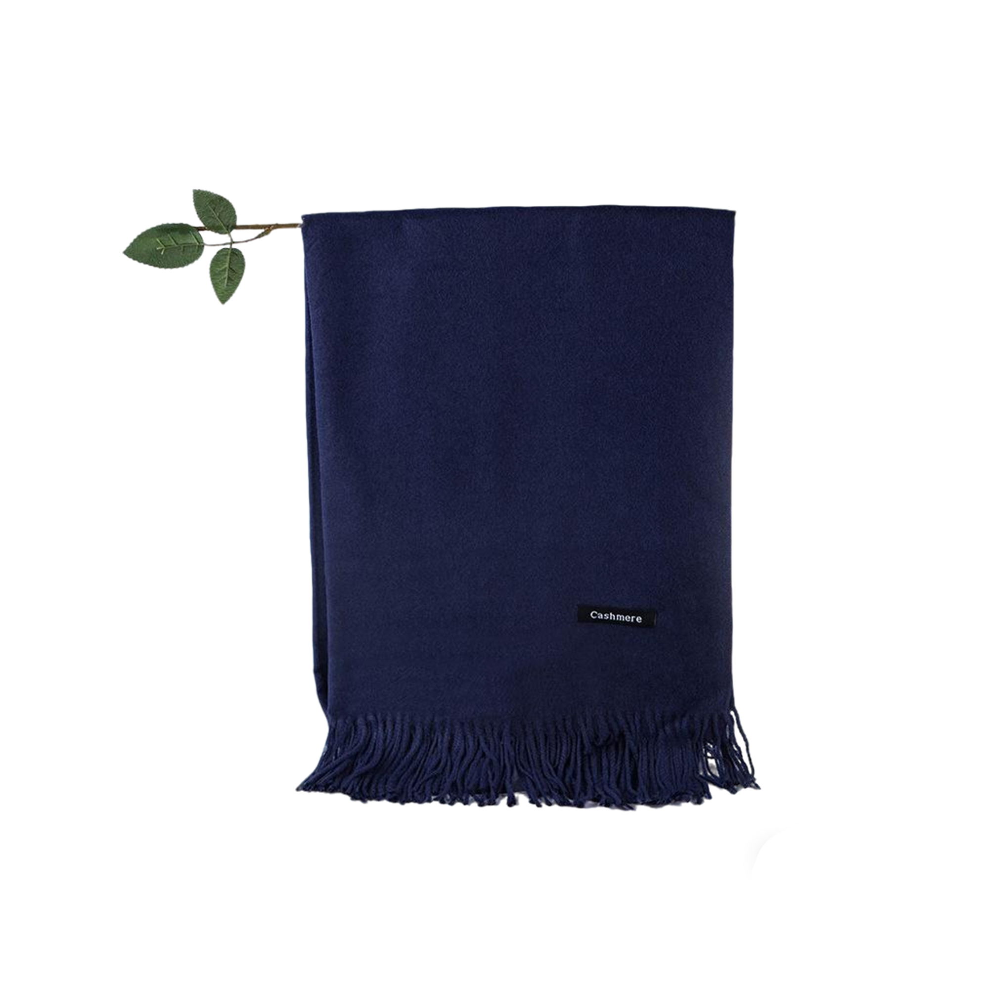 Soft Imitation Cashmere Woven Scarf With Fringe 71" By 28" 12