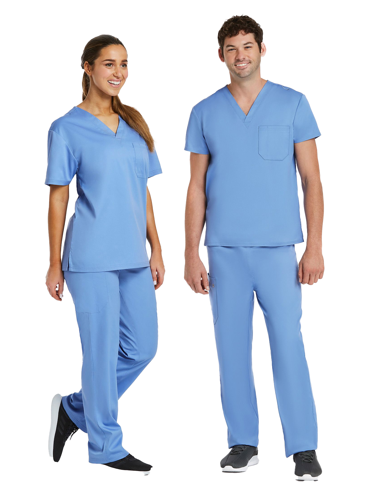 Maevn - Matrix - Unisex One-Pocket V-Neck and Two-Pocket Drawstring Cargo Scrub Set 5