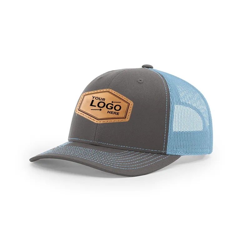 Leather Patch Trucker Hats 8
