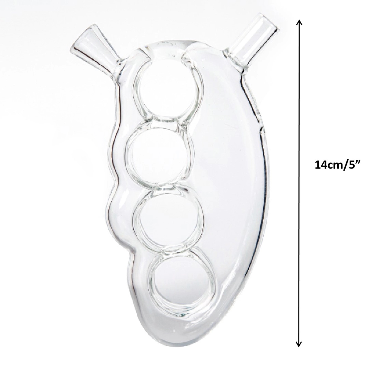 Glass Knuckle Hand Smoking Pipe 3