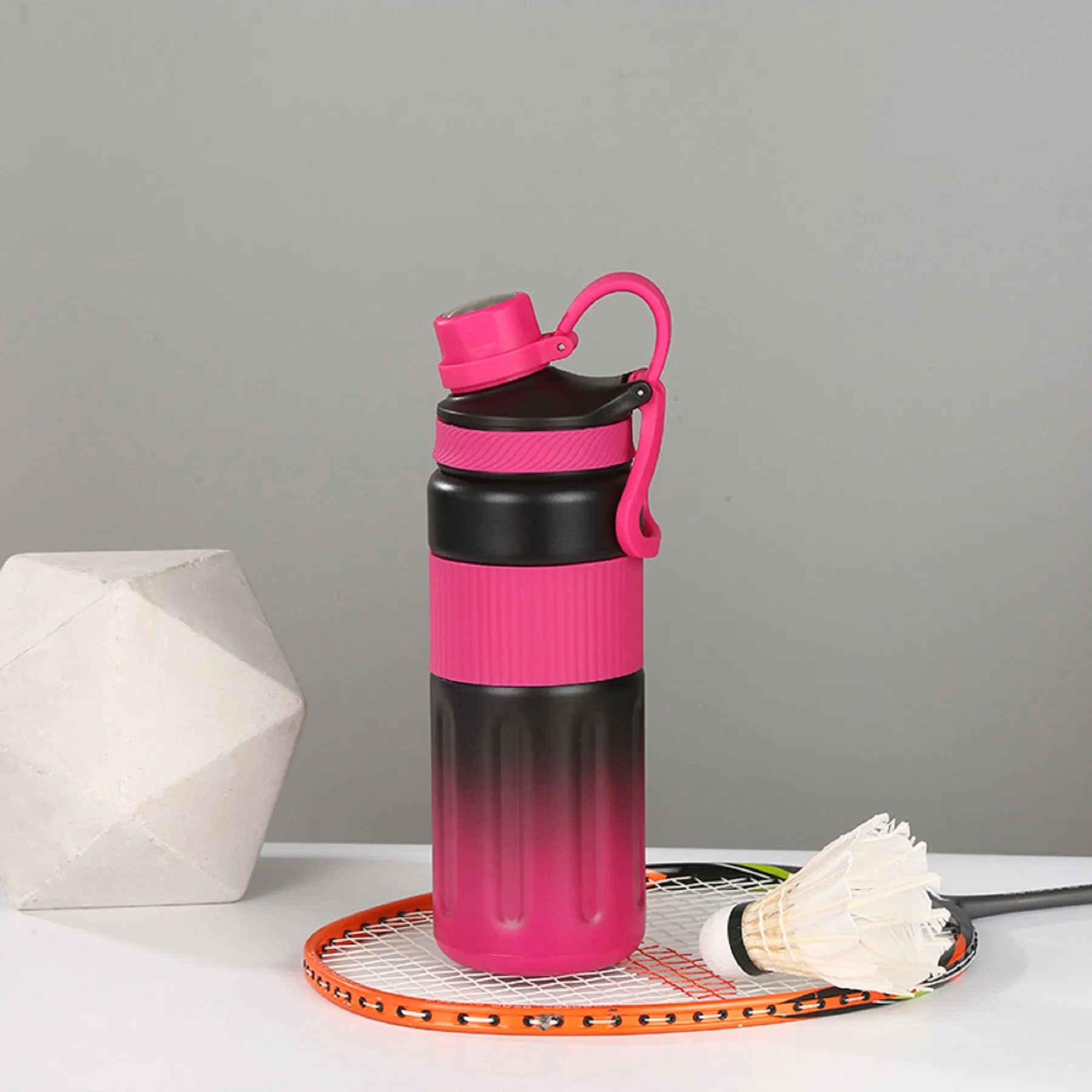 24 Oz. Gradient Color Vacuum Insulated Thermos Water Bottle, custom water bottle with logo imprint 4
