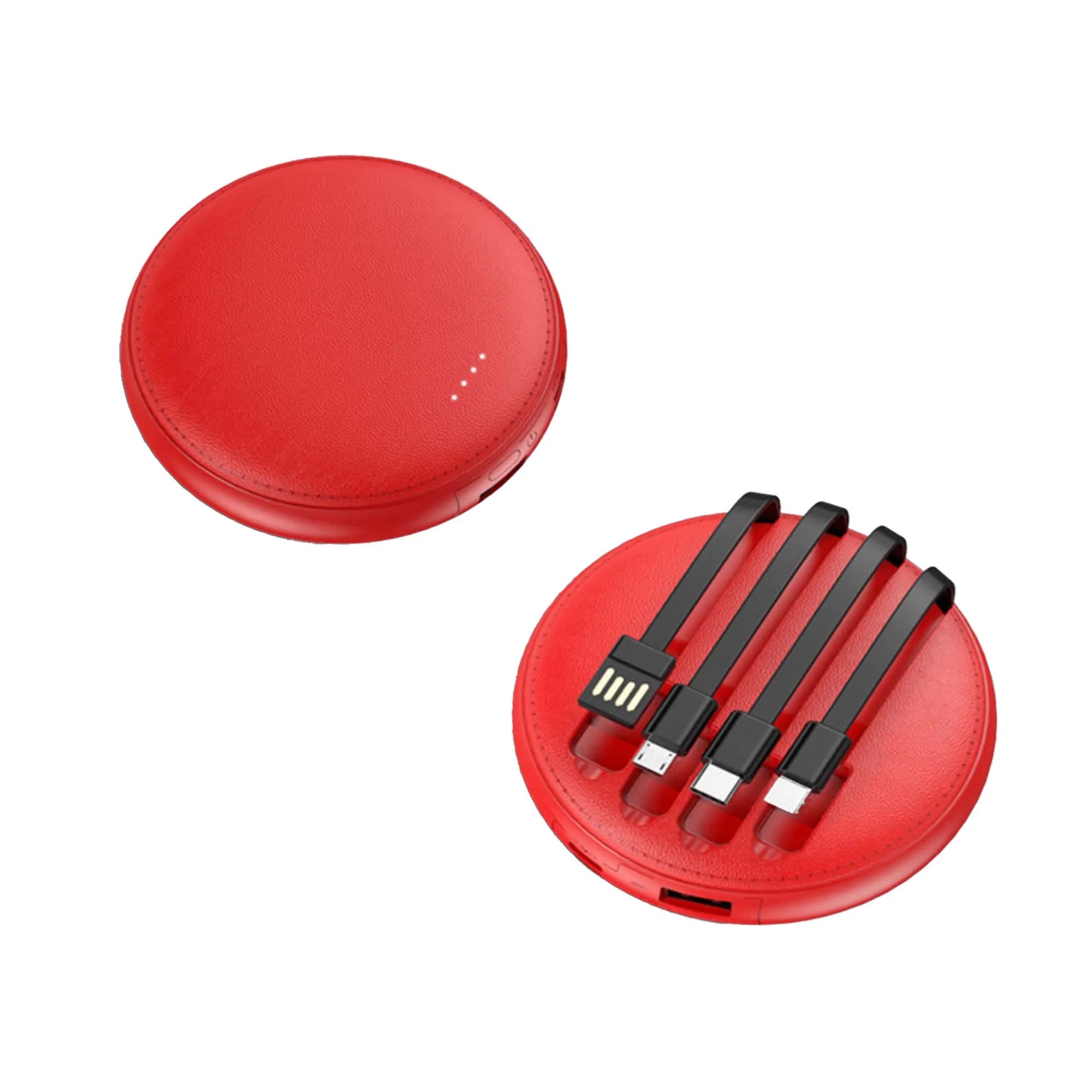 Round PU Power Bank 5