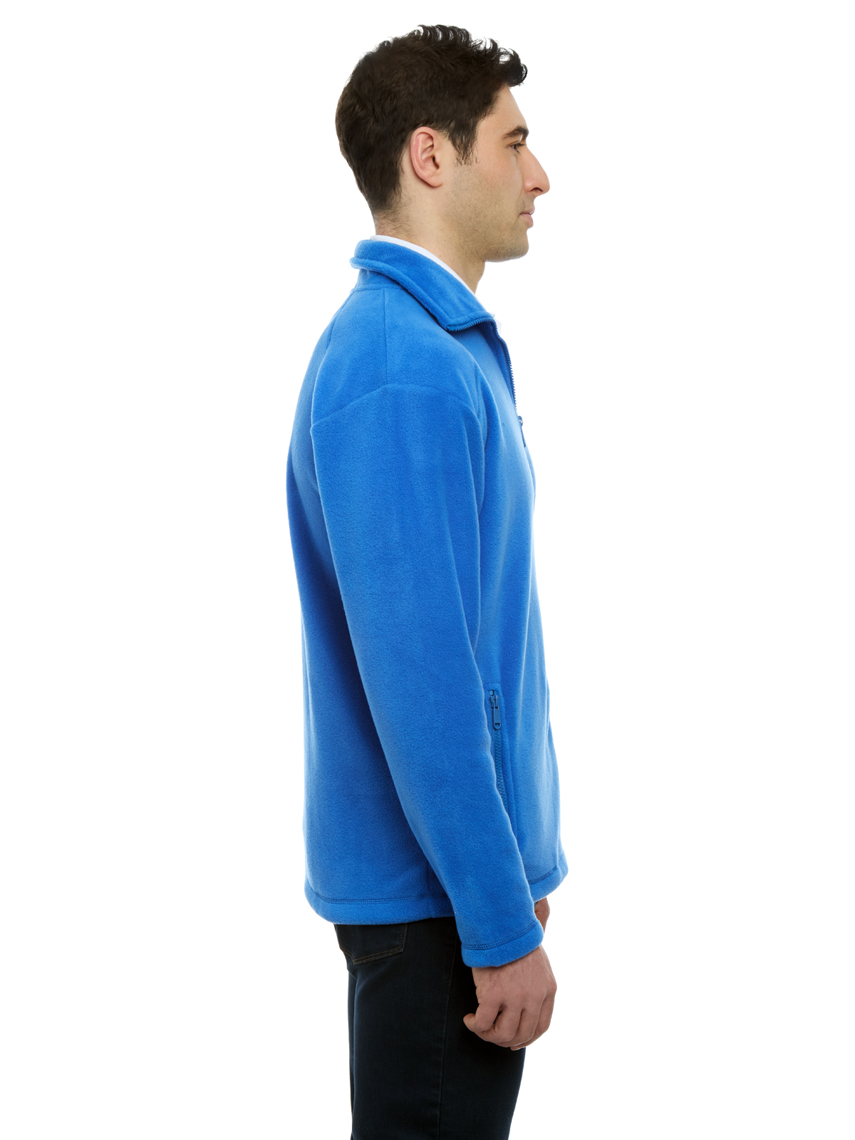Blue Generation - Unisex 2-Pocket Micro Fleece Zip Pullover 20