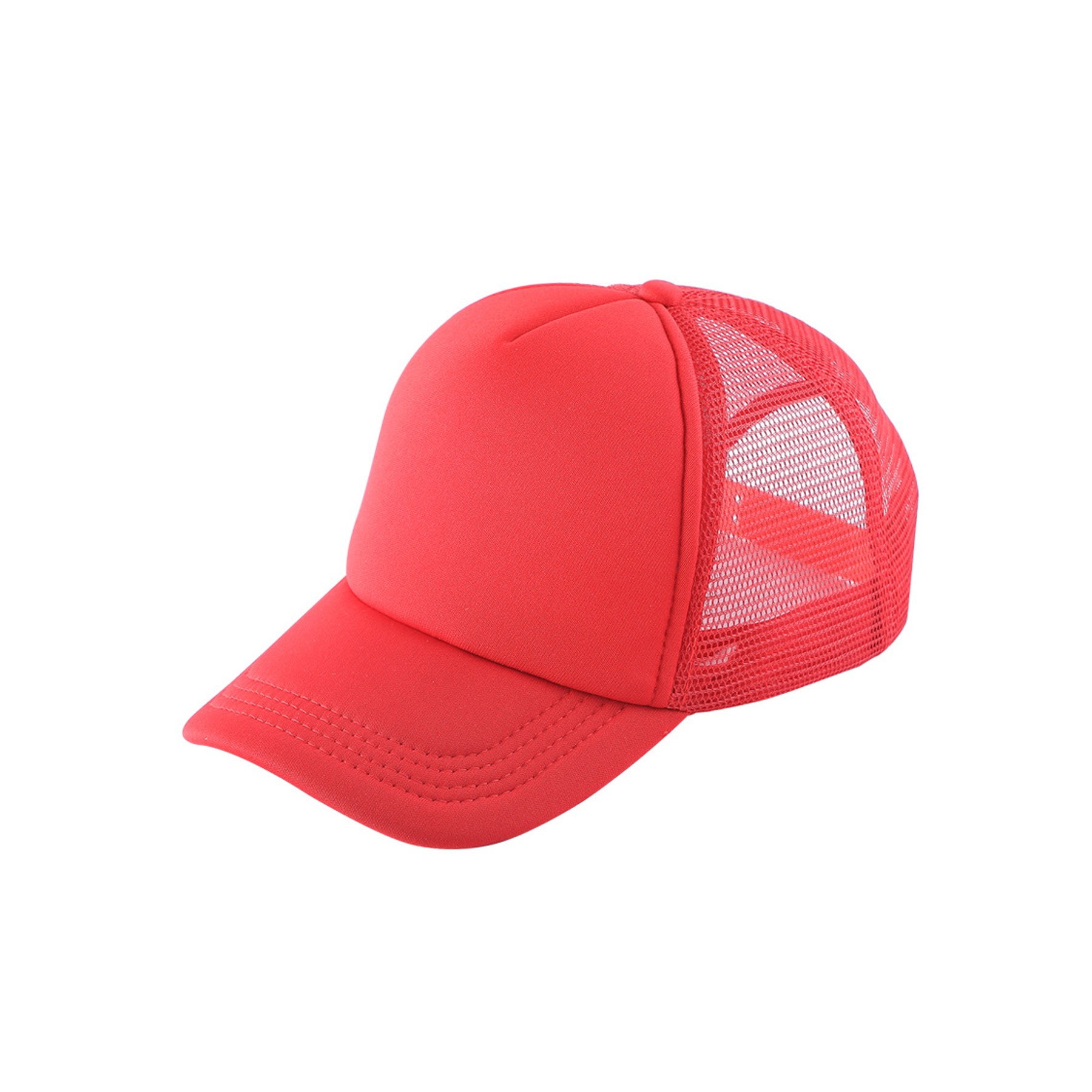Curved Visor Baseball Cap W/ Mesh Back 7