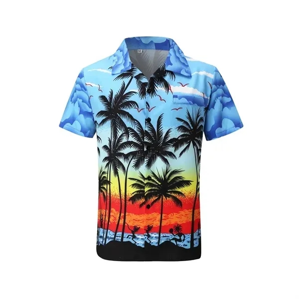 Short Sleeve Hawaiian Print Shirt - Vacation Ready 8