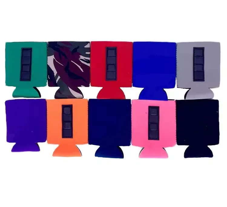 12oz Collapsible Quartet Of Magnets Neoprene Beer Soda Can C 3