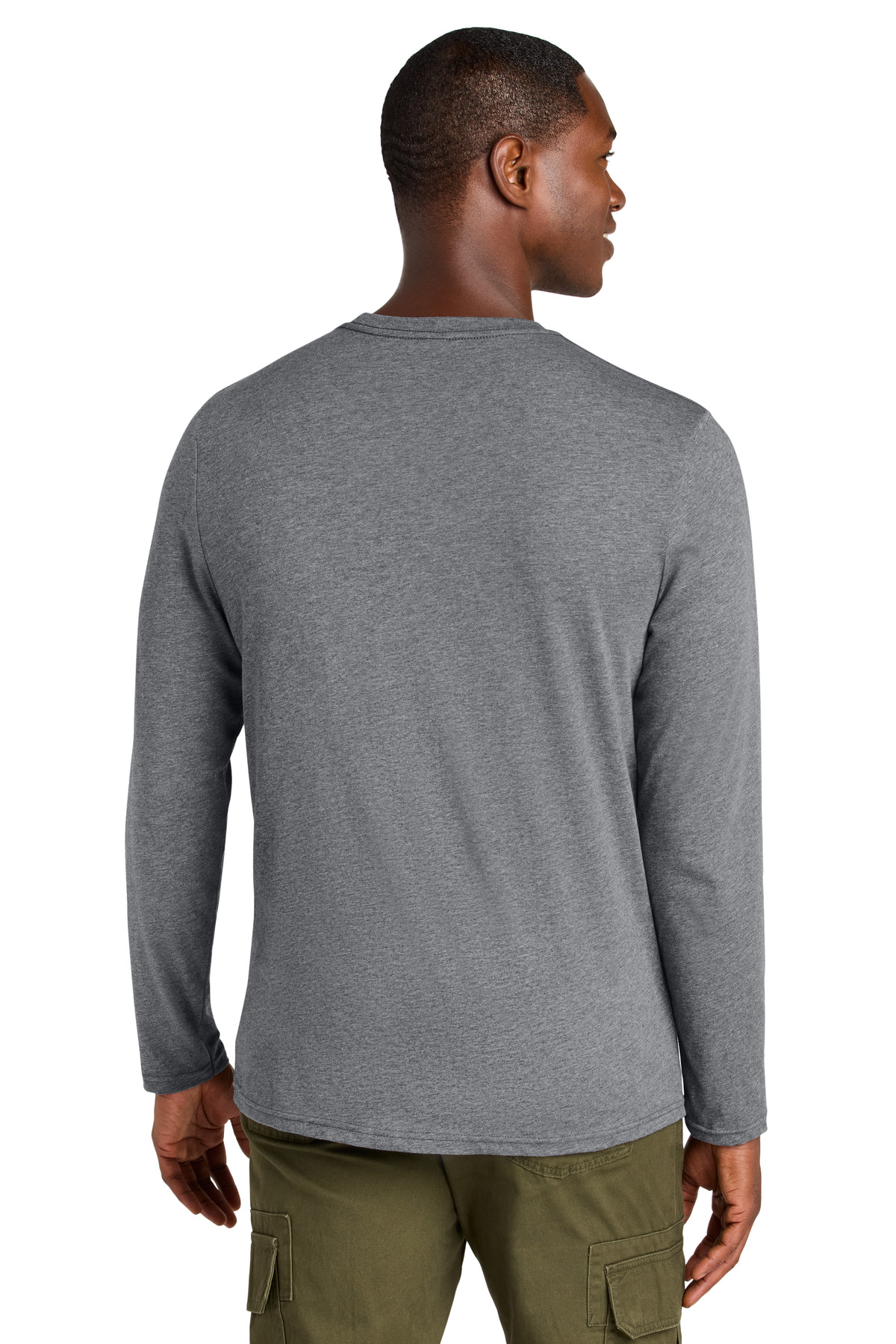 District Perfect Weight CVC Long Sleeve Tee DT185 60