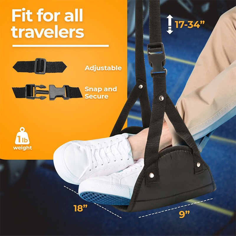 Outdoor Aircraft High-Speed Rail Foot Rest Hammock 2