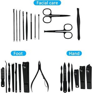 26 Pieces Set Professional Nail Clipper Kit 10