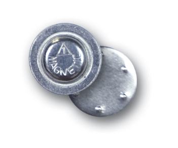 Round Plated Magnet Badge Fastener (Single Circle) (11/16")