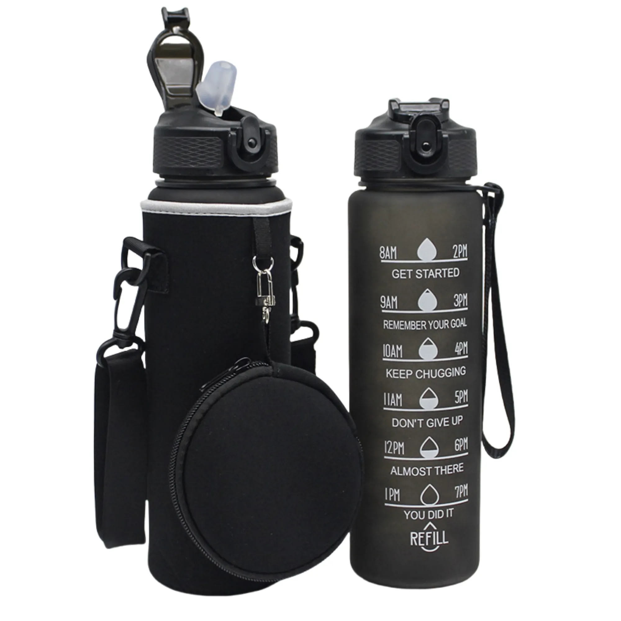 Neoprene Water Bottle Sleeve With Pouch 12