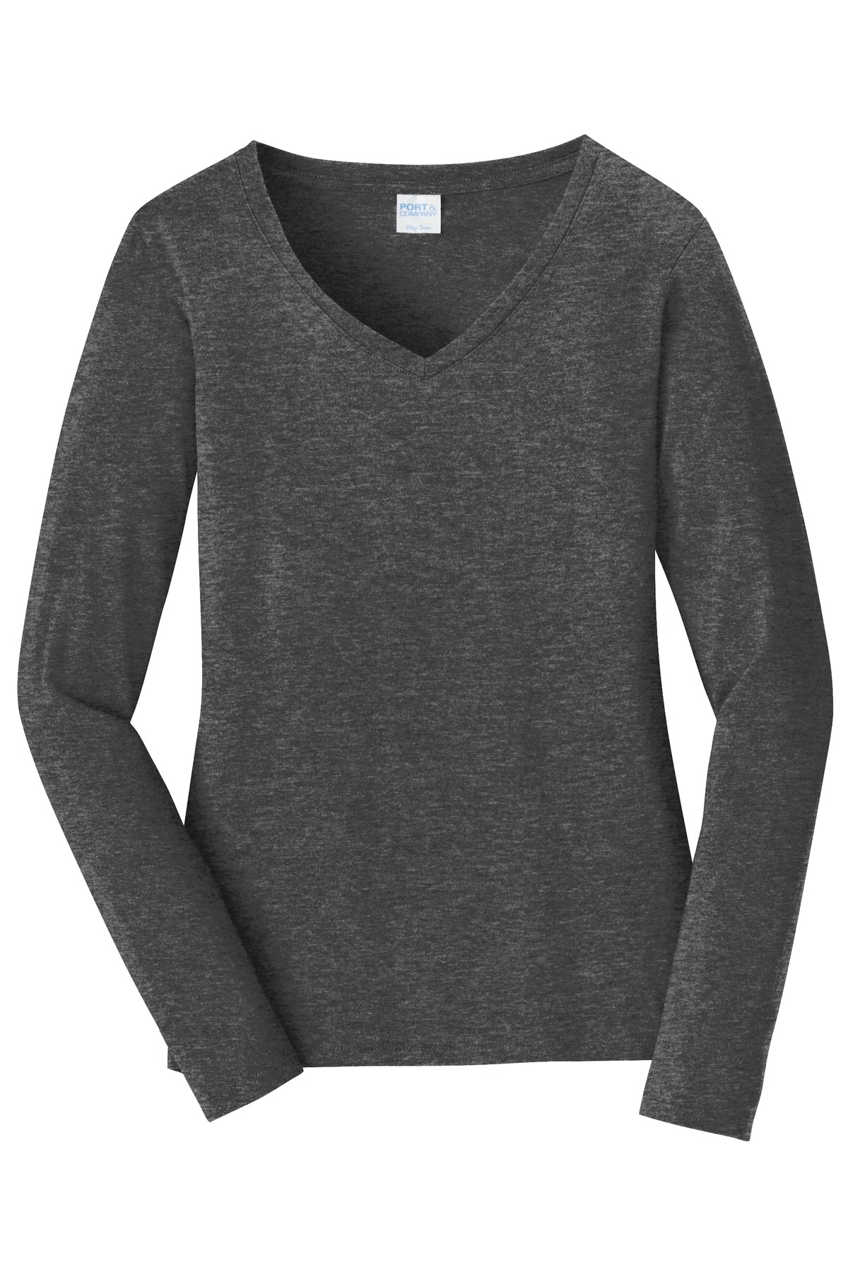 Port & Co Women's Long Sleeve Fan Favorite V-Neck Tee. LPC450VLS 73