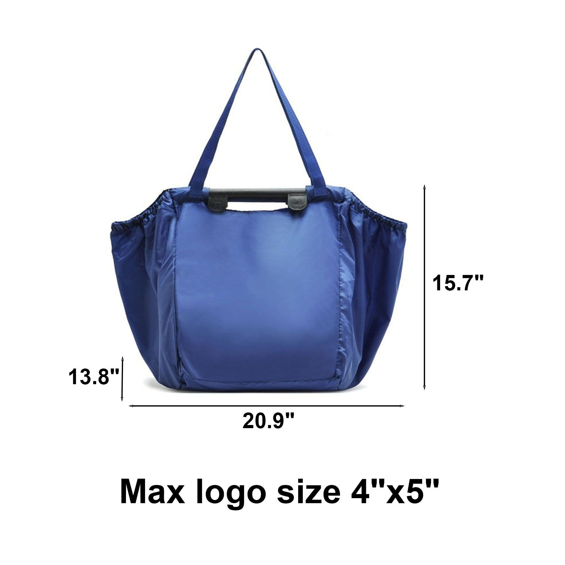 Foldable Shopping Trolley Bag, custom tote bag with logo imprint 4