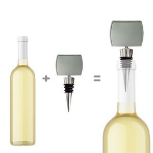 Stylish Round Angle Rectangle Design Wine Bottle Stopper 7
