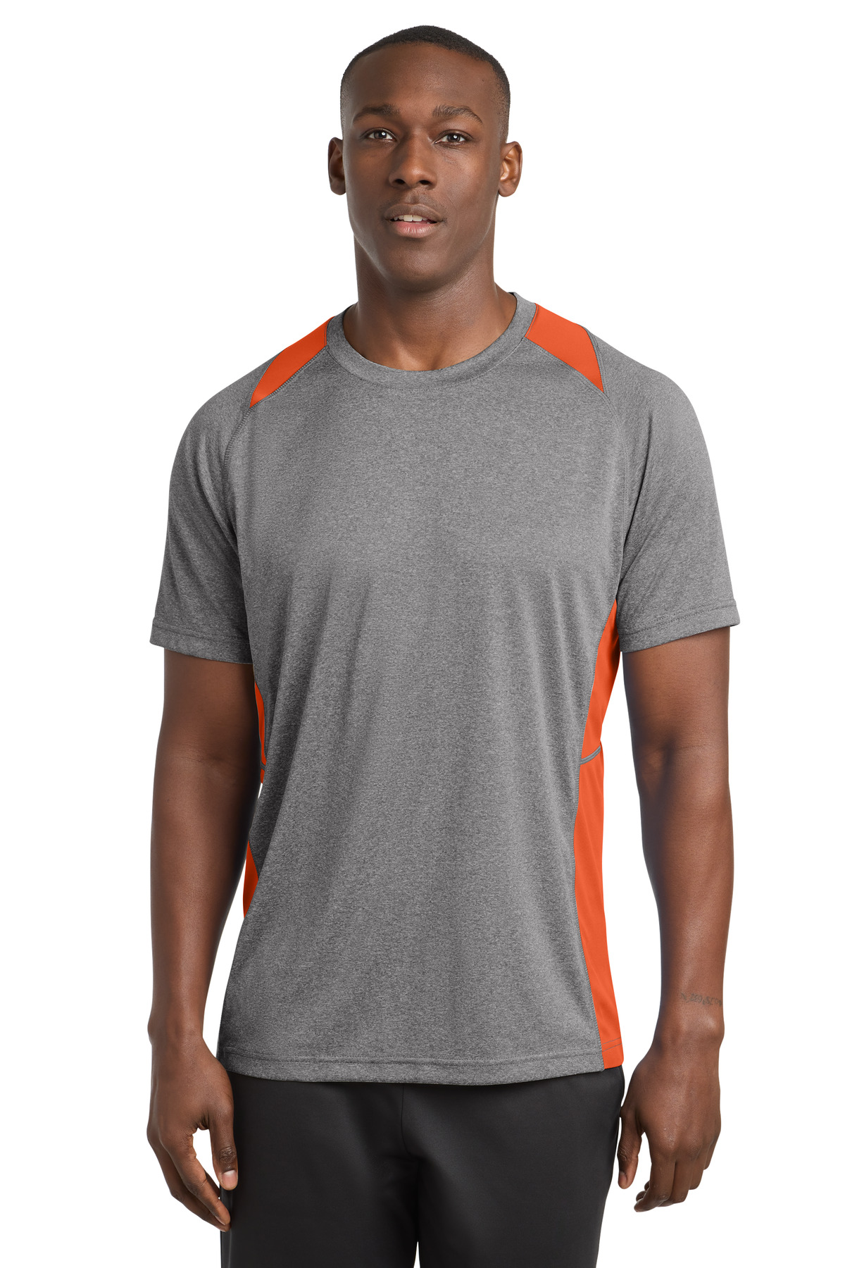 Sport-Tek Heather Colorblock Contender Tee. ST361 30