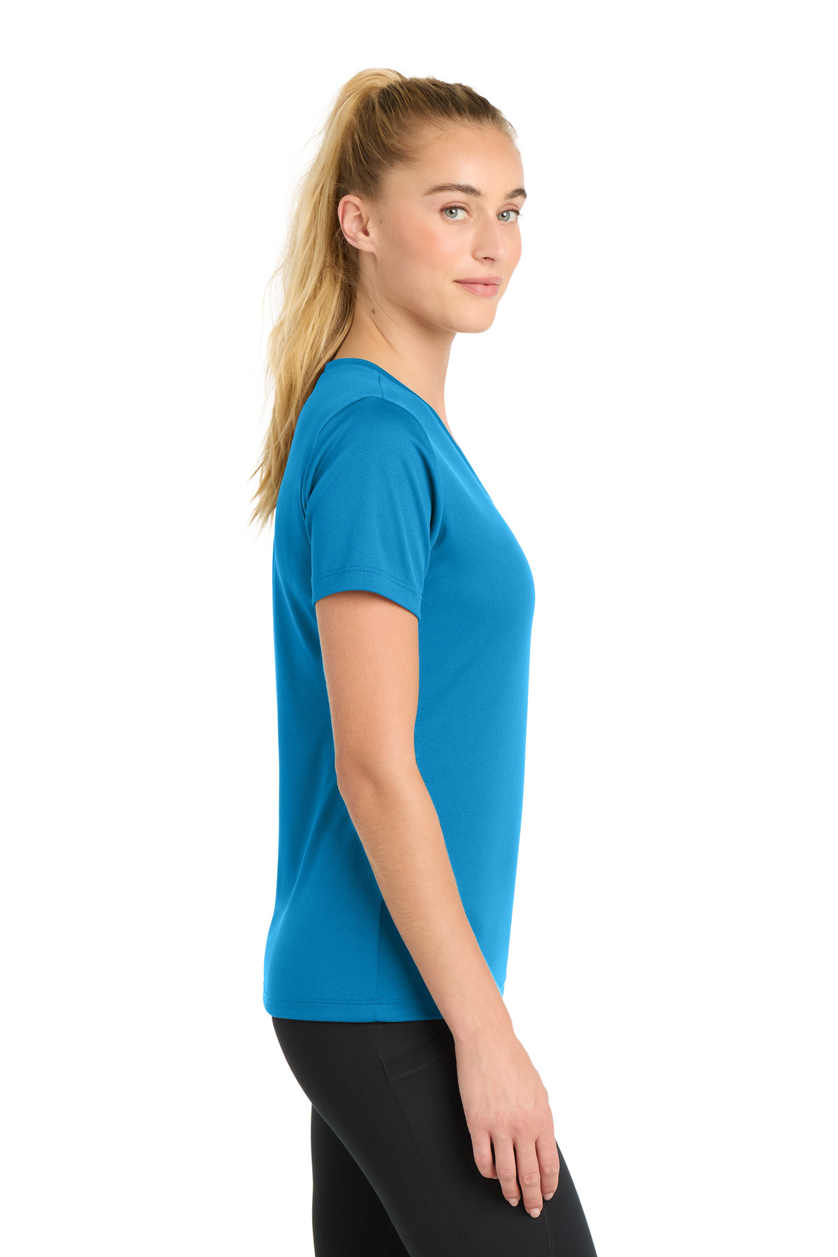 Sport-Tek Women's PosiCharge RacerMesh V-Neck Tee. LST340 47