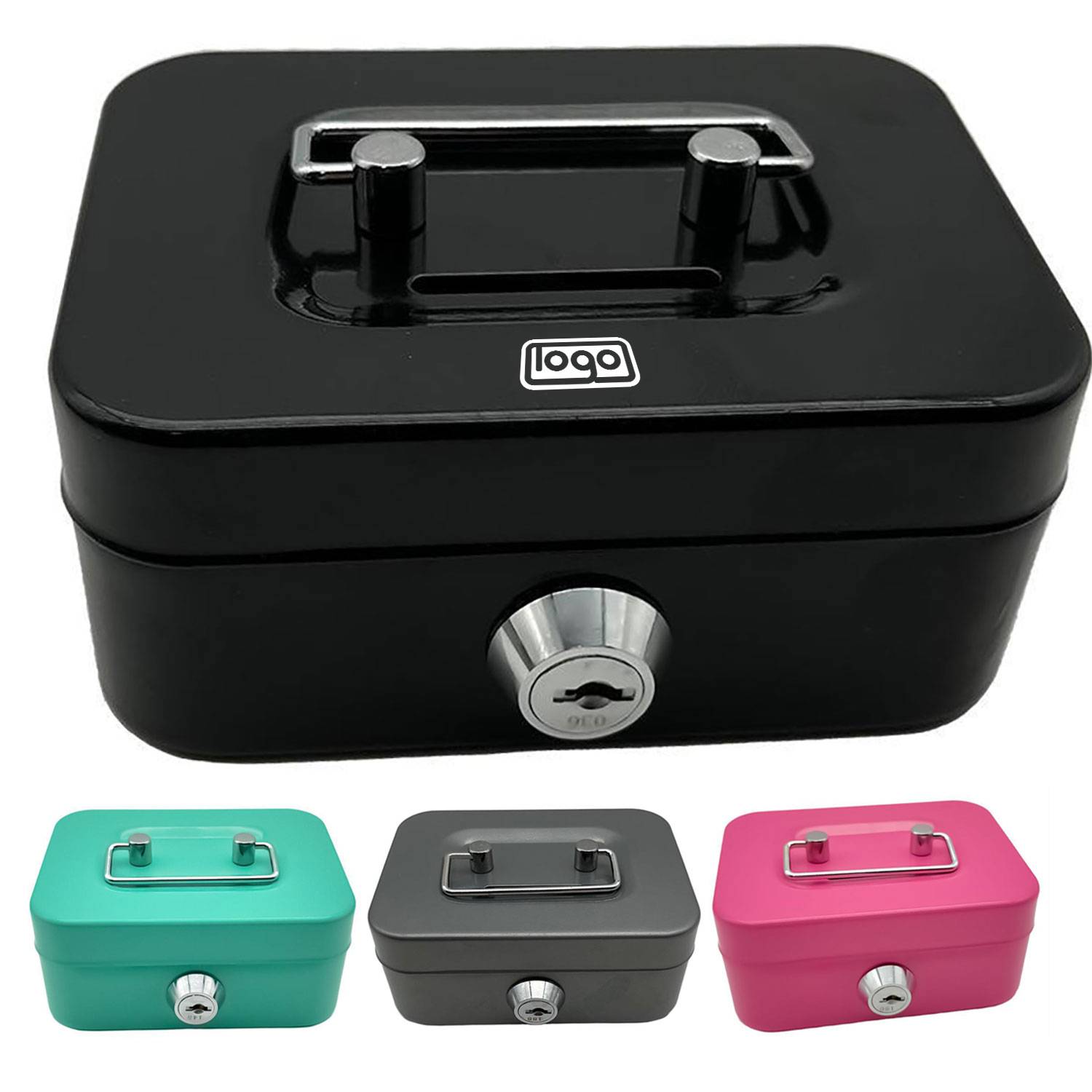 Small Cash Box w/ Lock and Slot 6
