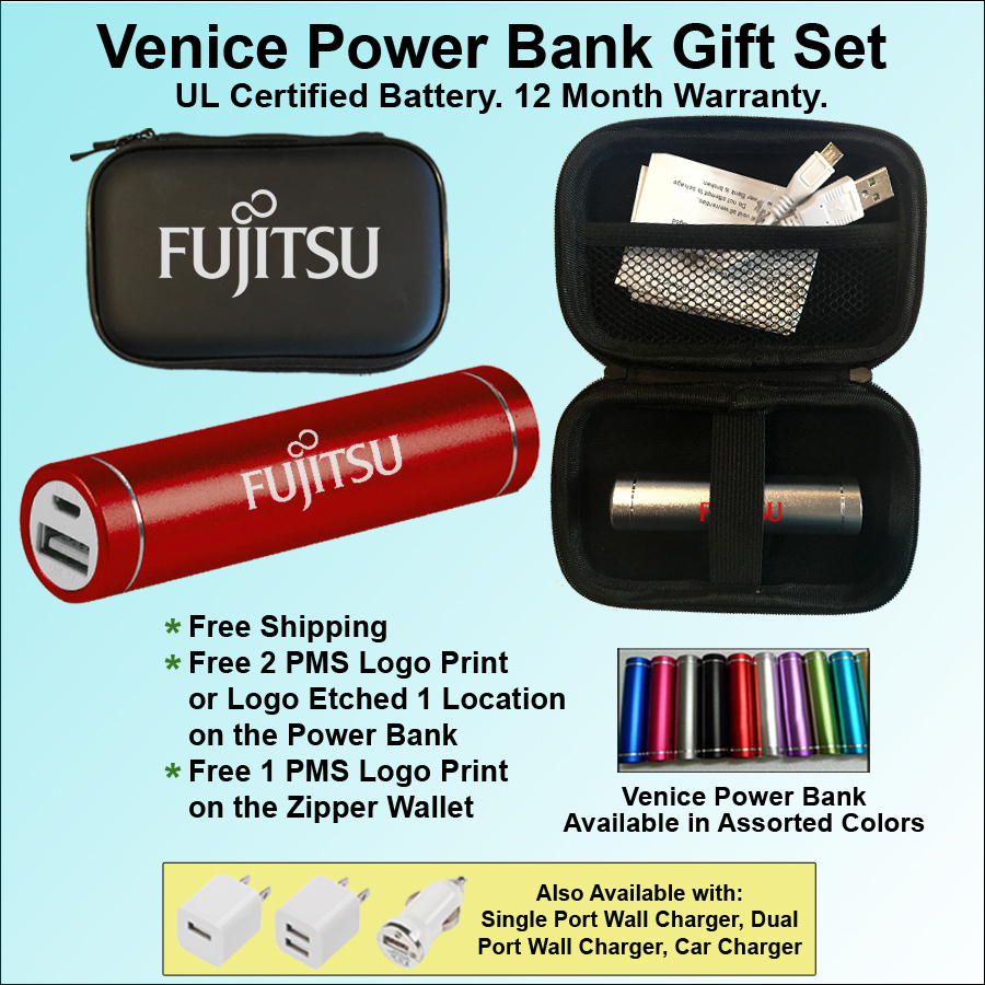 Venice Power Bank in Zipper Wallet 2200 mAh